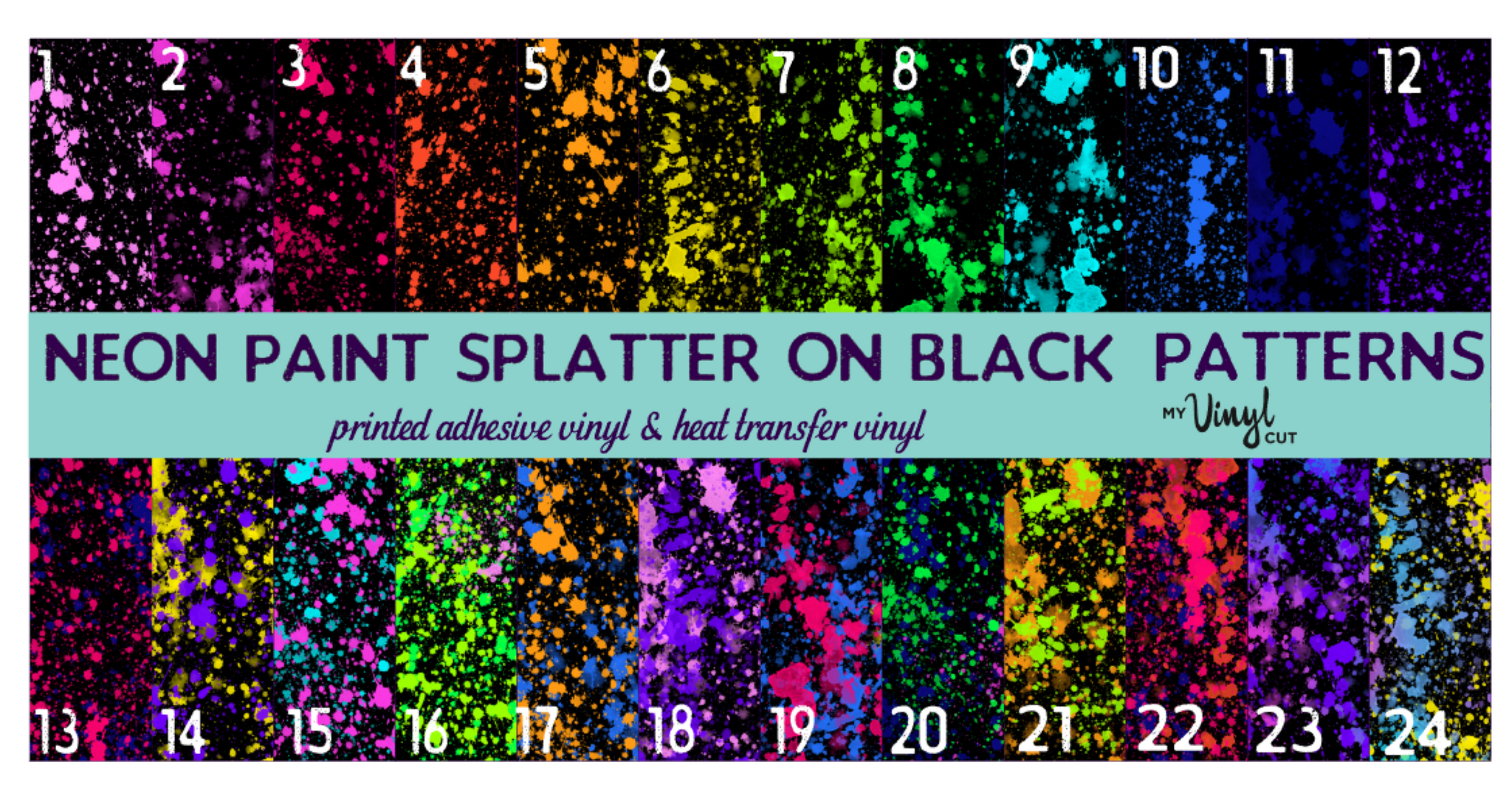 Paint Splatter Black (vinyl) –