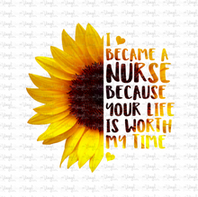 Load image into Gallery viewer, Waterslide Decal I BECAME A NURSE