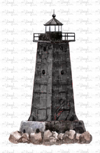 Load image into Gallery viewer, Waterslide Decal Black Lighthouse