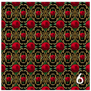 Printed Adhesive Vinyl QUEEN OF HEARTS Patterned Vinyl 12 x 12 inch sheet