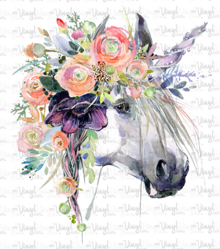 Sublimation Transfer Watercolor Unicorn