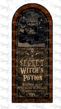 Load image into Gallery viewer, Waterslide Decal Apothecary Label Witch&#39;s Potion
