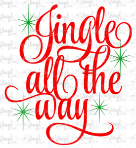 Waterslide Decal JINGLE ALL THE WAY