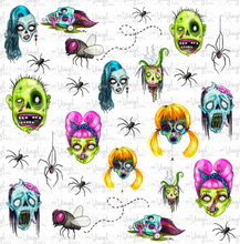 Load image into Gallery viewer, Waterslide Sheet Zombies 12 x 12 inch sheet