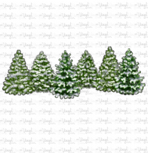 Load image into Gallery viewer, Waterslide Decal Christmas Pine Trees with Snow