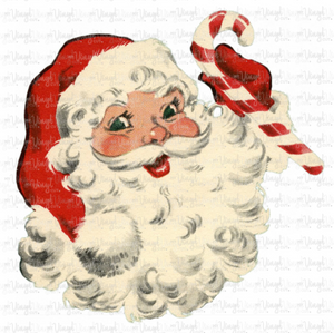 Sublimation Transfer Vintage Santa Christmas Design