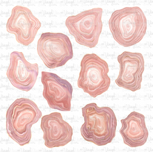 Load image into Gallery viewer, Waterslide Sheet Watercolor Rose Gold Agate 12 x 12 inch sheet