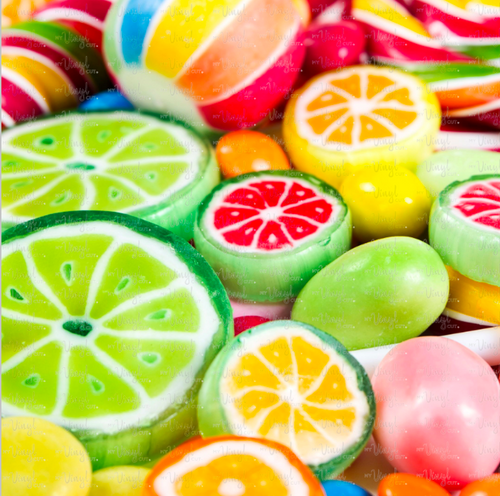 Printed Vinyl & HTV FRUIT SLICES HARD CANDY