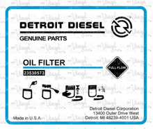 Load image into Gallery viewer, Waterslide Decal Diesel Fuel Filter Label