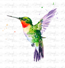 Load image into Gallery viewer, Waterslide Decal Ruby Throated Hummingbird