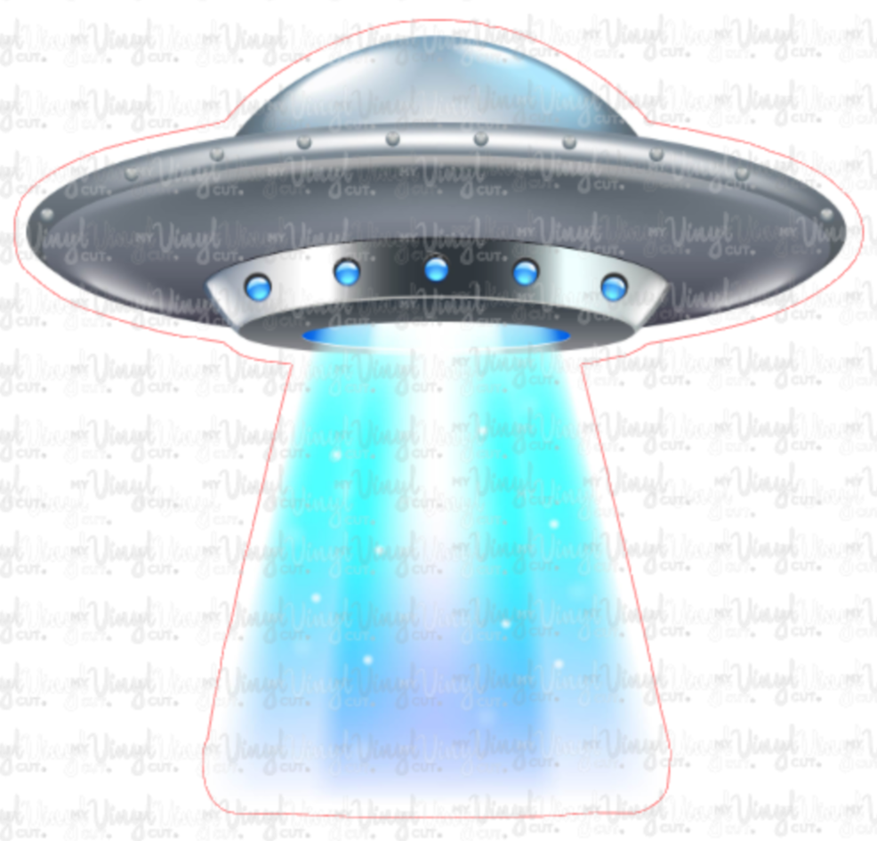 Sticker 41H UFO Flying Saucer Space Ship