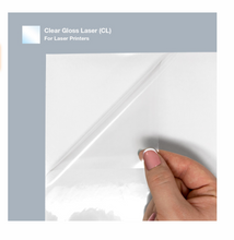 Load image into Gallery viewer, Blank Sticker Sheets for your home desktop printer INKJET or LASER 10 pack