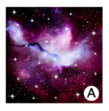 Load image into Gallery viewer, Printed HTV PINK GALAXY Heat Transfer Vinyl 12 x 12 inch sheet