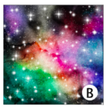 Load image into Gallery viewer, Printed HTV PINK GALAXY Heat Transfer Vinyl 12 x 12 inch sheet