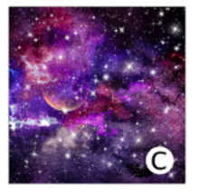 Load image into Gallery viewer, Printed HTV PINK GALAXY Heat Transfer Vinyl 12 x 12 inch sheet