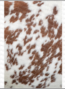 Waterslide Decal Wrap BROWN BEIGE COWHIDE