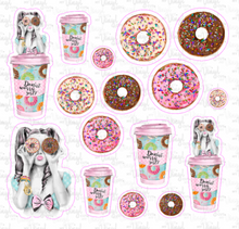 Load image into Gallery viewer, Sticker Sheet DONUT WORRY Half Sheet