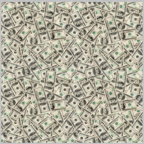 Printed Vinyl & HTV Hundred Dollar Bills Cash Money