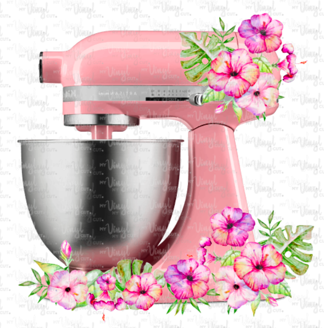 Digital Download Pink Kitchen Mixer JPG and PNG print file only