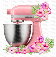 Load image into Gallery viewer, Sublimation Transfer K4 Pink Kitchen Mixer with Flowers