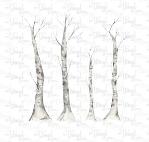 Waterslide Decal Birch Trees