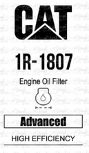 Load image into Gallery viewer, Waterslide Decal CAT Oil Fuel Filter Label
