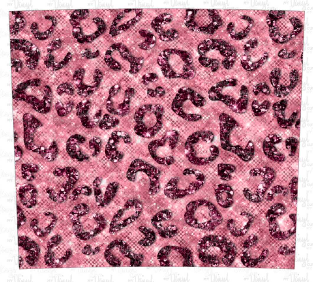 Waterslide Wrap Pink Leopard Print for 20 oz skinny