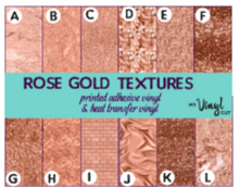 Load image into Gallery viewer, Printed Adhesive Vinyl ROSE GOLD TEXTURES