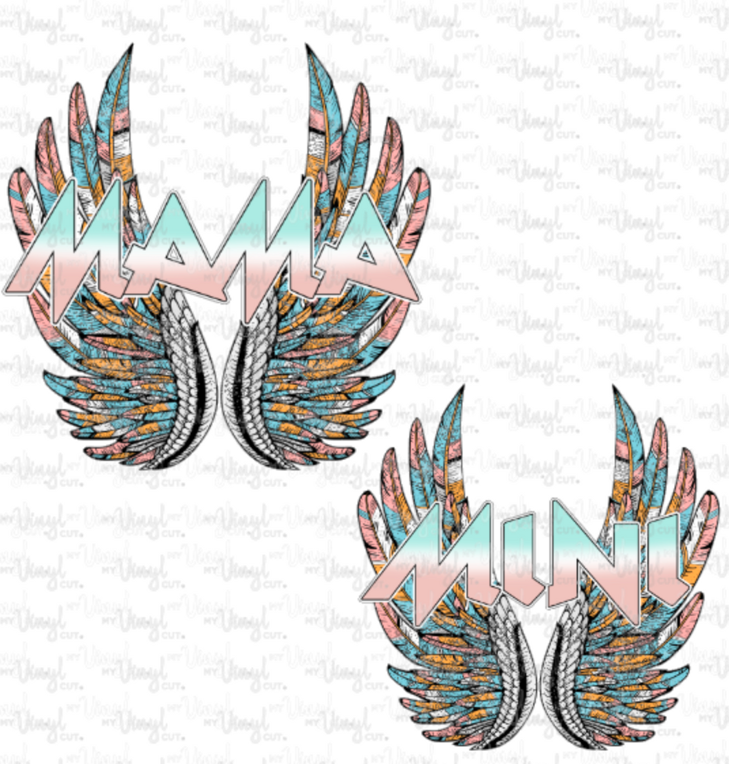 Waterslide Decal Set Mama Mini with Wings