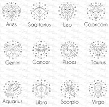 Load image into Gallery viewer, Waterslide Decal Sheet 12 x 12 inch Zodiac Signs