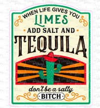 Load image into Gallery viewer, Sticker 9I When Life Gives You Limes, Add Salt and Tequila NSFW