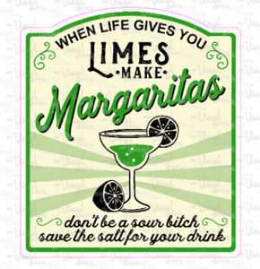 Sticker 9F When Life Gives You Limes, Make Margaritas NSFW