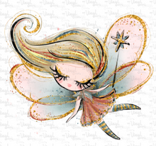 Load image into Gallery viewer, Waterslide Decal 11B (#3) Fall Fairy with Yellow Hair