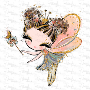 Waterslide Decal 11B Fall Fairy with Brown Hair