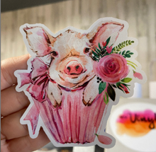 Load image into Gallery viewer, Sticker 47K Pig Cupcake