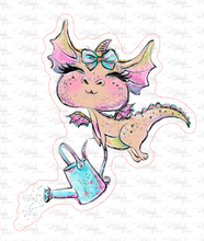 Load image into Gallery viewer, Sticker 14G Dragon with a Watering Can