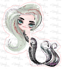 Load image into Gallery viewer, Sticker 19C Halloween Mermaid Yellow Hair
