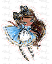 Load image into Gallery viewer, Sticker 21D Alice in Wonderland Dark Skin