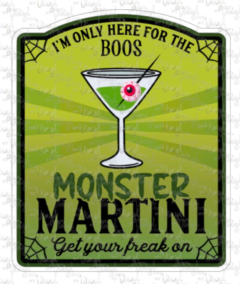 Sticker 16G Monster Martini