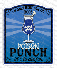 Load image into Gallery viewer, Sticker 16F Poison Punch Label