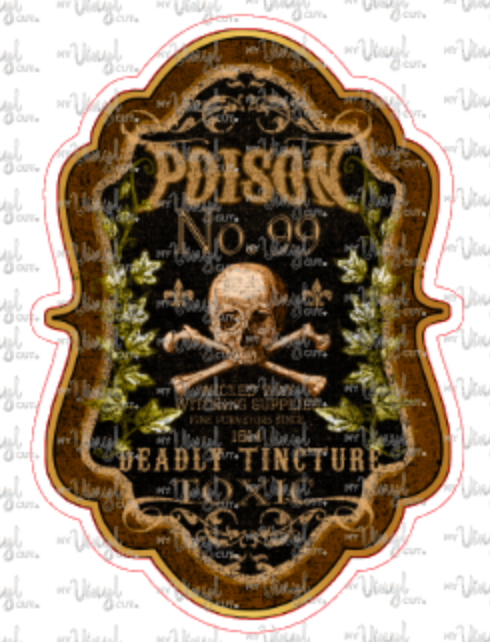 Halloween Poison Apothecary Stickers, Medicine Cabinet Labels, 1 Sheet, 822