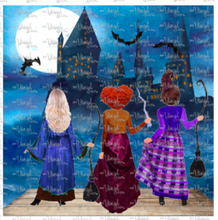 Load image into Gallery viewer, Waterslide Decal 3 Witch Sisters Witches Halloween Scene