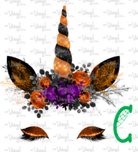 Load image into Gallery viewer, Waterslide Decal Halloween Unicorn Face