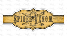 Load image into Gallery viewer, Sticker 25I Vintage Spider Venom Label Wrap 4 inches wide