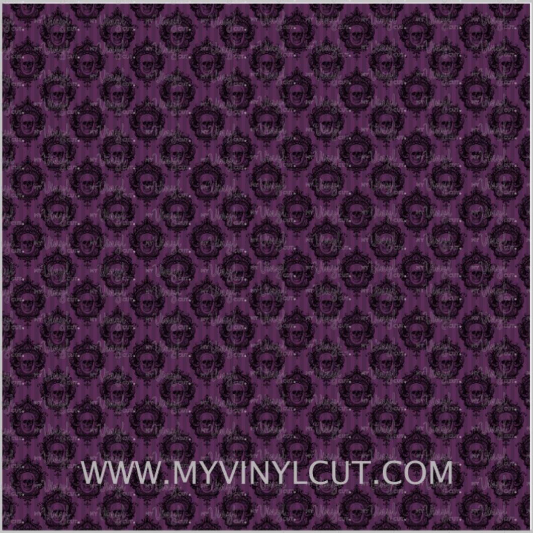 Printed Vinyl & HTV Purple and Black Halloween Background