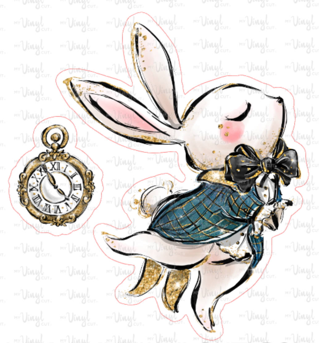 Alice In Wonderland White Rabbit Pocket Watch