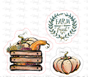 Sticker 28J Fall Market Fruit and Vegetable Crate
