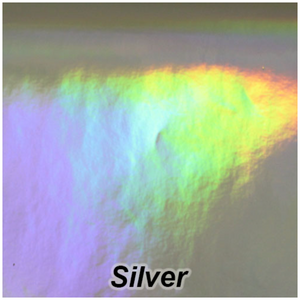 Griff Decorative Silver Holographic Adhesive Vinyl Printable Roll or 12 x 12 inch sheets