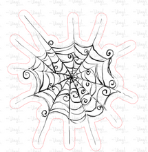 Load image into Gallery viewer, Sticker | 20i Halloween Spider Web | Waterproof Vinyl Sticker | White | Clear | Permanent | Removable | Window Cling | Glitter | Holographic
