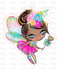Load image into Gallery viewer, Sticker | 12D1 | Colorful Fairy Dark Skin | Waterproof Vinyl Sticker | White | Clear | Permanent | Removable | Window Cling | Glitter | Holographic